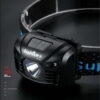 lanterna headlamp escalada boulder recarregável sensor de movimento preta durável qualidade forte iluminação headlamp lanterna farolete acampamento trilha trekking